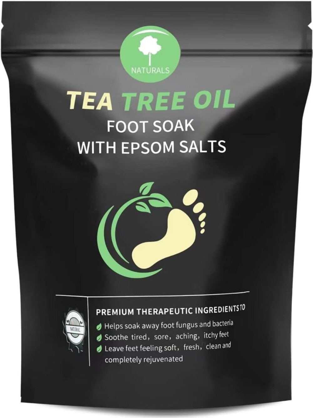 Refreshing Tea Tree Oil Foot Soak with Epsom Salt for Relaxing At-Home Pedicure